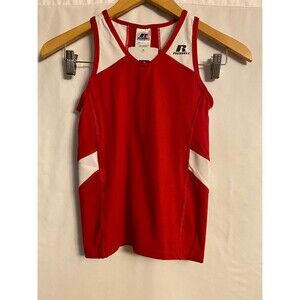 Russell Athletics Top Size M Racerback NWT Red/White